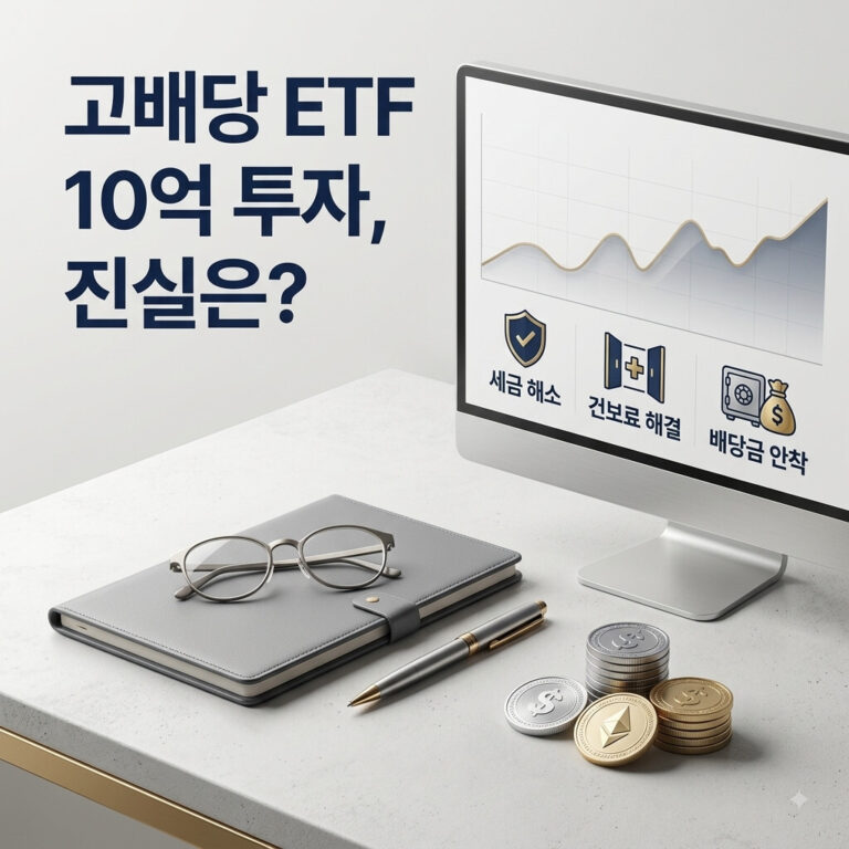 배당 ETF 10억 투자하면 세금·건보료 폭탄 맞을까? (SCHD, JEPQ 세금 정밀 계산 총정리)